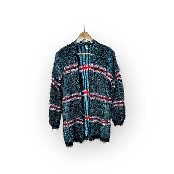 Raga Anthropologie Open Front Cardigan Sweater Eyelash Sz OS Women's - Picture 1 of 4